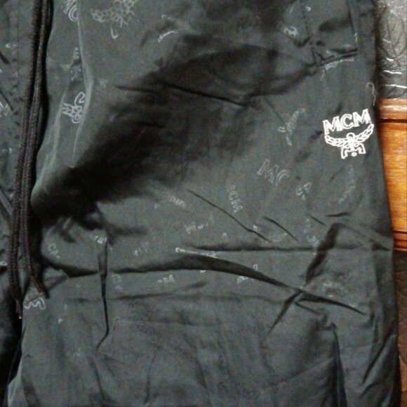 MCM black nylon Monogram Jogger Pants - Picture 4 of 5